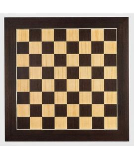 Luxe schaakbord wenge 55 cm - veldmaat 55 mm - maat 6