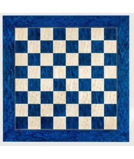 Schaakbord Blauw "DELUXE" Hoogglans 55 cm - velden 55 mm (#6)