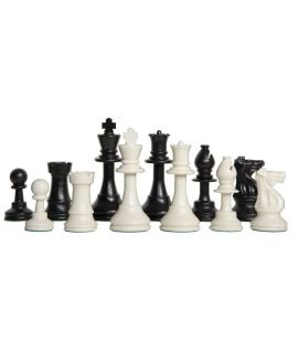 Chess pieces Staunton plastic - king height 92 mm solid
