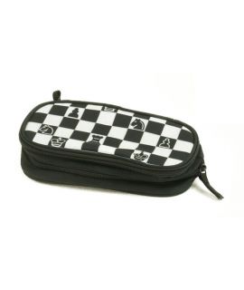 Pencil Case - Chess - Black/White