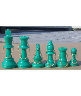 Sleutelhanger set Groen schaakstukken