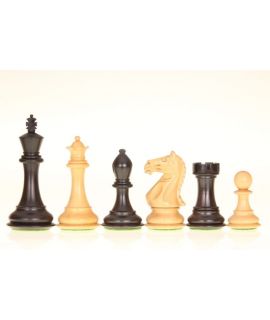 Schaak stukken Supreme Ebonised  4'' - Buxes - konings hoogte 100 mm (#6) 