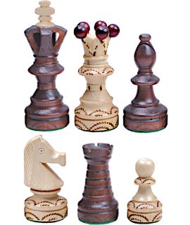 Extra grote parel schaakstukken deluxe 110 mm (#8)