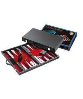 Backgammon Koffer, Groot Standaard (Rood)