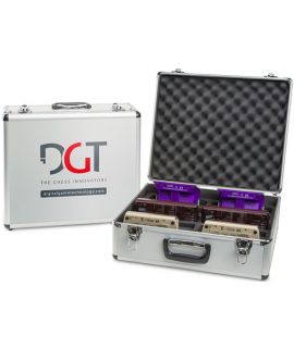Universal storage case for 10 DGT chess clocks