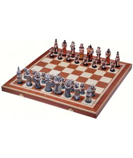 Fantasy chess set 580 x 240 x 70 mm - king height 115 mm