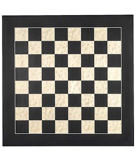 Black and erable luxury chess board 55 cm - fieldsize 55 mm - size 6