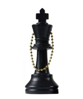 Sleutelhanger schaak koning zwart
