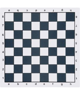 Rubber mouse pad chess board 51 cm - chess squares 57 mm black and white