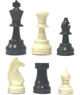 Raindrop chess pieces weighted - king height 85 mm - size 4