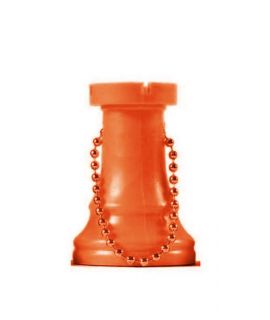 Sleutelhanger schaak toren oranje
