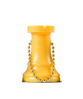 Sleutelhanger schaak toren geel