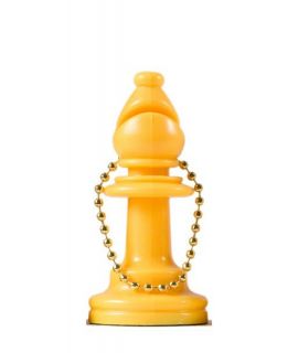 Sleutelhanger schaak loper geel