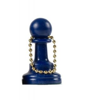 Sleutelhanger schaak pion blauw