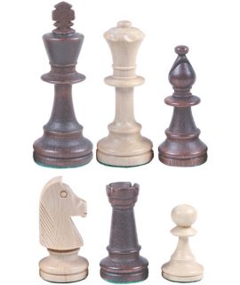 Chess pieces Staunton wood (in plastic bag) - king height 80 mm