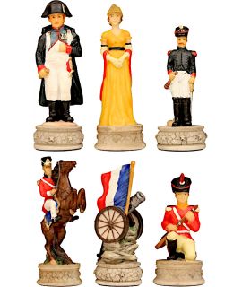 Arabesque Staunton metal chess pieces - king height 75 mm (#3)