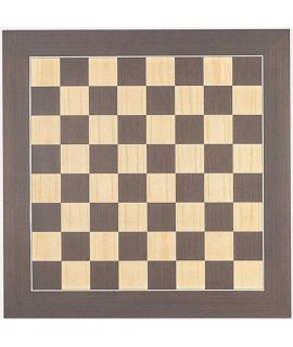 Luxe schaakbord wenge en esdoorn 45 cm - veldmaat 45 mm - maat 4